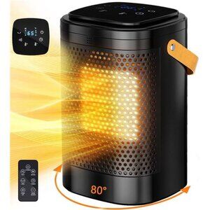 Space Heater, Portable Electric Heaters for Indoor Use 1500W with Thermostat